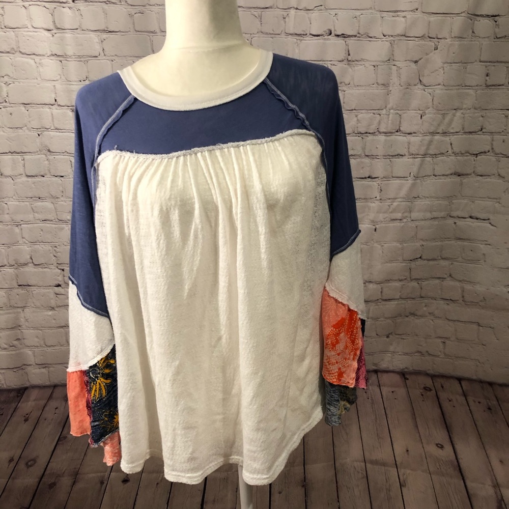 Flare arm free people top